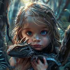 Nienor sees the dragon Digital painting by t martino