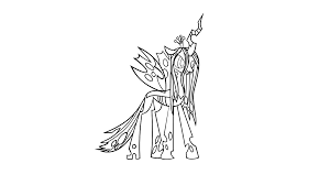 On page 10 of my little pony: My Little Pony Queen Chrysalis Coloring Pages