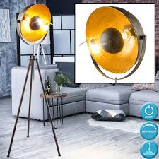 3 Bein Stehlampe Rostfarben Gold Hohe 179 Cm Xirena I Etc Shop