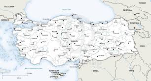Map Of Turkey Political Map Vector Map Turkey Map