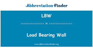 Pertama, ia perlu mengukuhkan bukaan di dinding galas. Lbw Definition Load Bearing Wall Abbreviation Finder