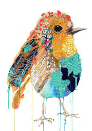 Fappy Watercolor Art Bird Artwork Artwork