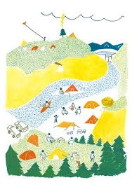 illust おしゃれまとめの人気アイデア pinterest わっさん グラフィックポスター 森 イラスト キャンプ イラスト