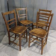 Set Of 4 St Seriol North Wales Early 1900 S Simple Church Chapel Chairs In 2020 Chair Modern Dining North Wales