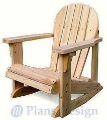 Fill the holes and the dents with wood putty and let it dry out for several hours. Kid Adirondack Rocking Chair Woodworking Project Plans Trace And Cut Odf22 753182758909 Ebay