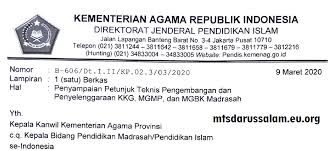 Sesuai dengan informasi yang dilansir pppptk tetang prosedur guru pembelajar online mulai tahun ini berubah menjadi sim pkb dimana setiap g. Juknis Kkg Mgmp Dan Mgbk Madrasah Tahun 2020 Mts Darussalam