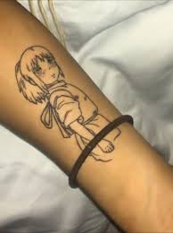Chihiro Ari S Newest And Biggest Tattoo Spirited Away Tattoo Neck Tattoo Tattoos