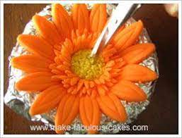 Gum Paste Gerbera Flower Tutorial Gum Paste Flowers Gum Paste Fondant Flower Tutorial