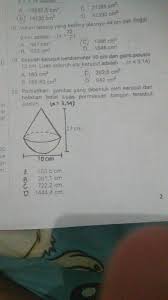 Luas permukaan bangun gabungan kerucut dan setengah bola berikut adalah. Perhatikan Gambar Yang Dibentuk Oleh Kerucut Dan Belahan Bola Luas Permukaan Bangun Tersebut Brainly Co Id