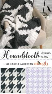 Houndstooth Squares Blanket Moogly
