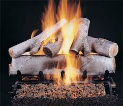 Birch Logs For Gas Fireplace Home Gas Logs Rasmussen Rasmussen Vented Log Sets 30 Inch Rasmussen 30 Birch Log Set Single Face Wb306 Gas Log Sets Gas Logs Gas Fireplace Logs