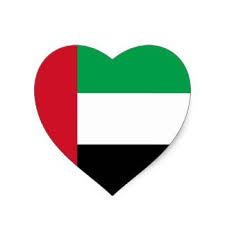 United Arab Emirates Emirian Flag Heart Sticker R0f016ac94bc443bca975e5a31753680d V9w0n 8byvr 324 Jpg 324 324 Uae Flag Heart Stickers Uae National Day