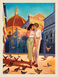 This Series Of Romantic Travel Art Is Made From Original Oil Paintings By Artist Kai Carpenter Ital Retro Travel Poster Vintage Travel Posters Vintage Posters