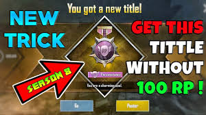 Eliminating enemies and surviving for as long as possible are essential in ranking up! How To Get Perseverance Tittle Without 100 Rp In Pubg Mobile New Trick Youtube