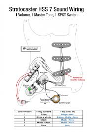 Here is the circuit diagram Strat 7 Sound 1 Volume 1 Master Tone Spst Switch Guitartalk Community