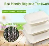 Square Shaped 100% Biodegradable Sugarcane Bagasse Pulp Food ...