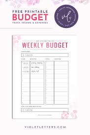 Freebie Weekly Budget Printable Pdf Budget Printables Weekly Budget Printable Weekly Budget