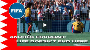 What is this message about? Football Drugs And Escobar Of Colombia Craziest Moments In The History Of The World Cup
