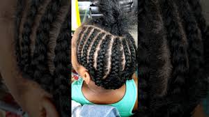 You want to make sure that your braids are flat and secure, so your weave doesn't the weave held a wavy pattern even when i didn't spend time on it with hot tools. Natural Hair Braid Pattern For A Sew In Middle Part Youtube