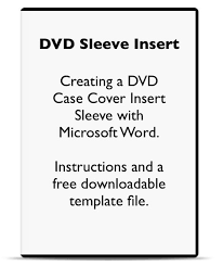 Free download cd dvd templates. Using Microsoft Word To Make A Dvd Case Cover Sleeve Insert And Spine Label Template File Resources For Life Dvd Case Labels Dvd Case Dvd Cover Template