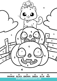 A few boxes of crayons and a variety of coloring and activity pages can help keep kids from getting restless while thanksgiving dinner is cooking. 3 Free Halloween Color By Number Printables Story Freebie Finding Mom