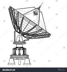 Http Image Shutterstock Com Z Stock Photo Satellite Dishes Antenna Doppler Radar Cartoon Illustration Outline High Resolution D 1774 Antenas Radar Astrologia