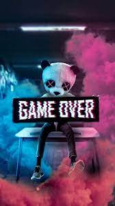 Game Over Panda Iphone Wallpaper Neon Wallpaper Glitch Wallpaper Gaming Wallpapers