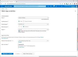 Azure app services are platform as a service (paas) model in the azure cloud platform that enables you to focus on your business logic while azure takes care of the infrastructure to run and scale your apps. Service Plan Fur Eine Azure Webapp Erstellen Dive Into Azure Blue
