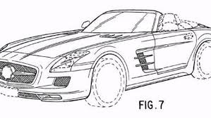 The sls amg gt is an incredibly fast and rare supercar that harkens back to the gullwings of yore. 2012 Mercedes Benz Sls Amg Roadster Revealed In Official Patent Drawings