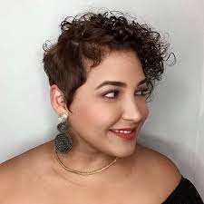 Pixie haircuts are an incredible choice for your thin black hair especially. Short Curly Haircuts For Round Faces 15