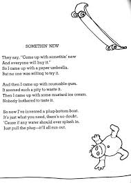 Shel Silverstein Something New Silverstein Poems Shel Silverstein Quotes Shel Silverstein Poems