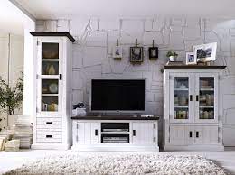 Wohnwand Blance 3tlg Country Style Living Room Furniture Wooden Room