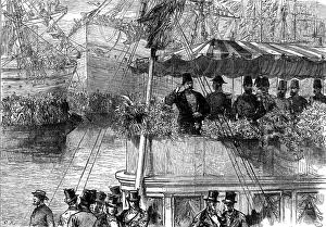 Prints of The Shahs visit to the West India Dock