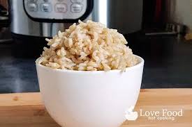 Place the newly washed rice in the bottom of the cooker and spread it out. Instant Pot Brown Rice Love Food Not Cooking