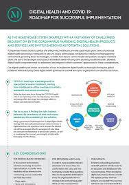 It provides practical examples of what people, organisations and businesses can expect to see change over time. Infographic Digital Health And Covid 19 Roadmap To Successful Implementation Mcdermott Will Emery