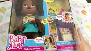 Baby Alive My Baby All Gone Doll Unboxing And Feeding Green Veggies With Explosive Diaper Video Dailymotion