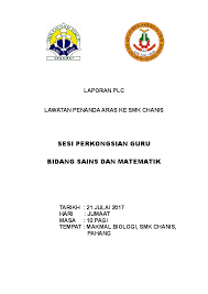 Contoh laporan plc (m/pelajaran sains) Doc Sesi Perkongsian Guru Bidang Sains Dan Matematik Siti Safura Academia Edu