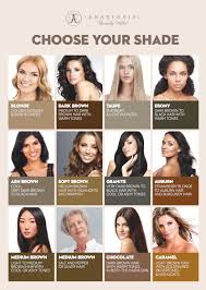 Hair color is the pigmentation of hair follicles due to two types of melanin: Anastasia Beverly Hills Brow Chart Choose Your Shade Cult Beauty