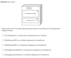 They describe, qualify, quantify, classify, or specify an entity. Question 3 1 Point Device Cloudserver Parking Chegg Com