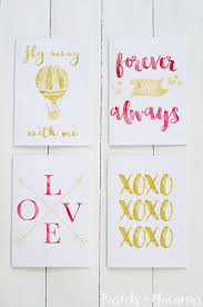 Free printable valentine coloring cards. Free Printable Gold Foil Valentine Cards