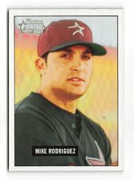 2005 Bowman Heritage Houston Astros Baseball Card #207 Mike Rodriguez