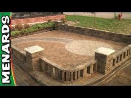 Circular Patio Kit How To Menards Youtube Circular Patio Patio Building A Patio