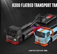 TM 1:64 H300 Flatbed Transport Trailer Truck Sport Model Diecast Metal Car | eBay