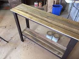 Recycled Pallet Sofa Table And Foyer Table Diy Sofa Table Pallet Sofa Tables Diy Furniture Sofa