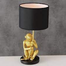 george monkey metallic table lamp with black shade metal table lamps metal table lamp