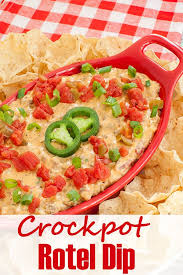 Crockpot Rotel Dip Easy Party Appetizer Rotel Dip Recipes Appetizers And Snacks Warm Appetizers
