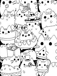 Pusheen Coloring Pages Dibujos De Gatos Dibujos Mandalas Para Colorear