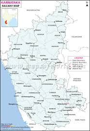 Bangalore division, belgaum division, gulbarga. Karnataka Railway Map