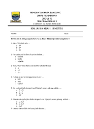 Isi artikel ini dikutip dari buku siswa pendidikan agama islam dan budi pekerti (pai) kelas 8 smp/mts. Soal Uas Pai Kelas 1 Semester 1