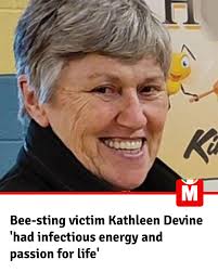 The funeral of retired nurse and professional beekeeper Kathleen, 73, took  place today in Knockmore